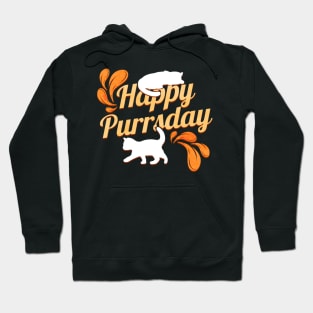 Logo Happy Purrsday With Sweet Kitten On Purrsday Hoodie